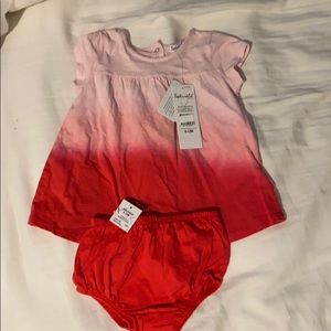 Splendid tie dye ombré dress with bloomers 6-12m